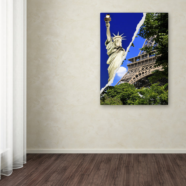 Philippe Hugonnard Eiffel; Thank You! Canvas Art 18 x 24 Image 3