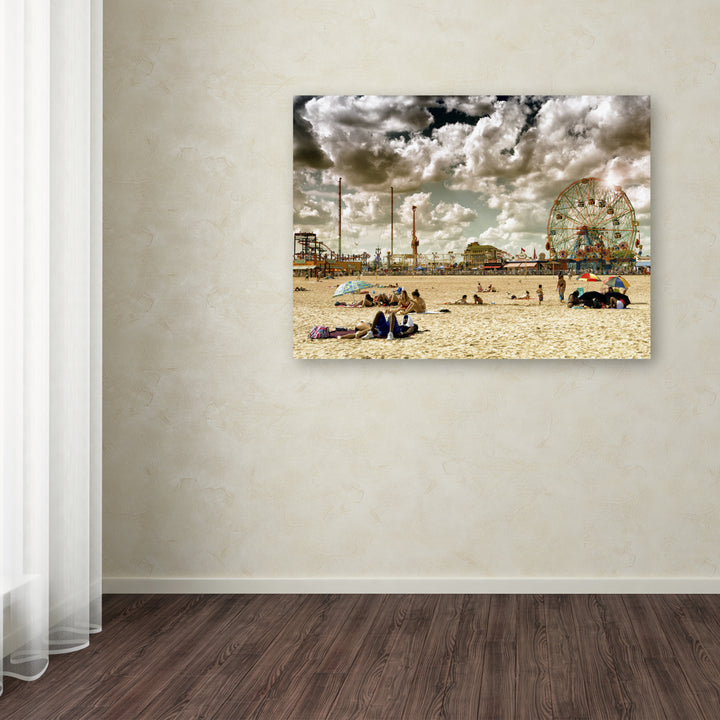 Philippe Hugonnard Coney Island Beach Canvas Art 18 x 24 Image 3