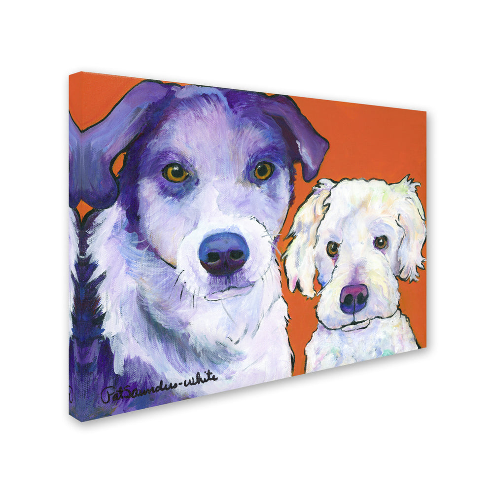 Pat Saunders-White Milo and Max Canvas Art 18 x 24 Image 2