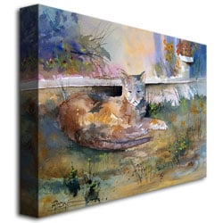 Ryan Radke Cat Nap Canvas Art 18 x 24 Image 3