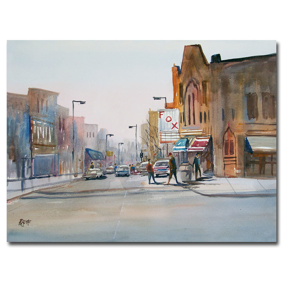 Ryan Radke Stevens Point Downtown Canvas Art 18 x 24 Image 1