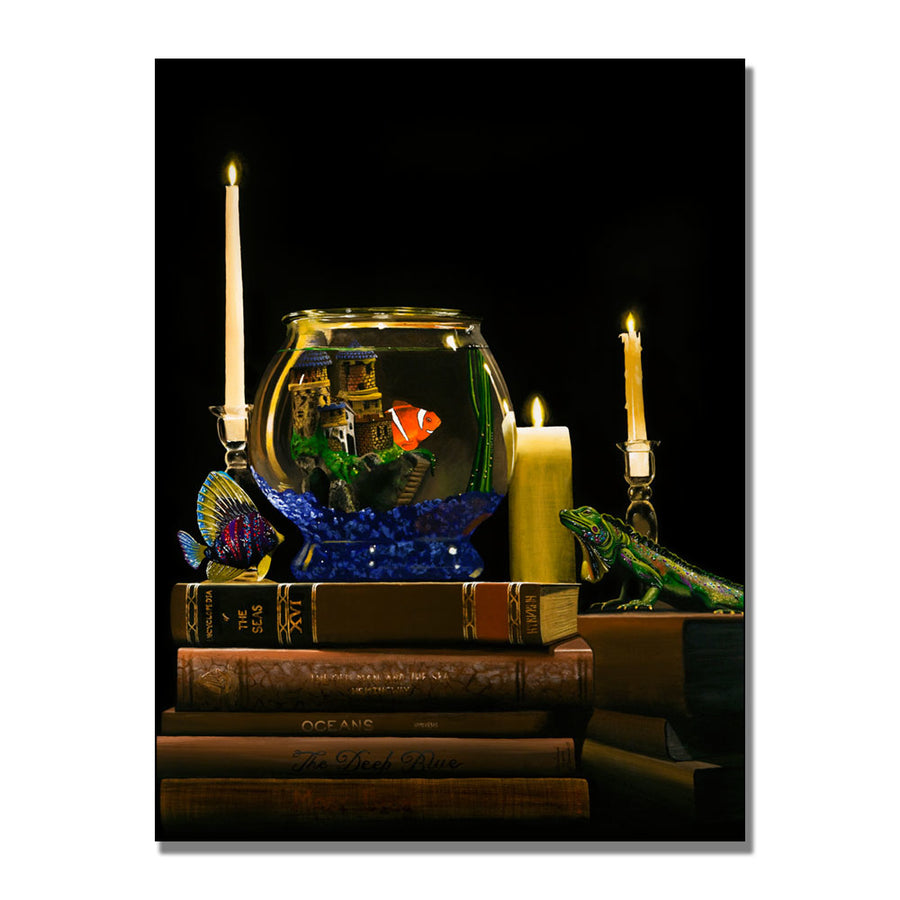 Roderick Stevens Fishbowl Canvas Art 18 x 24 Image 1