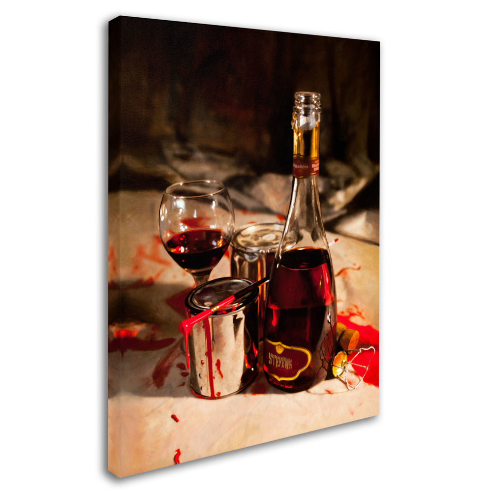 Roderick Stevens Red Label Wine Canvas Art 18 x 24 Image 2