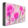 Sheila Golden Fushia Flowers Canvas Art 18 x 24 Image 2