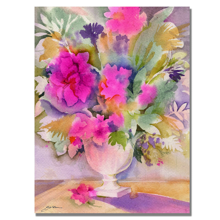 Sheila Golden Traditional Bouquet Canvas Art 18 x 24 Image 1