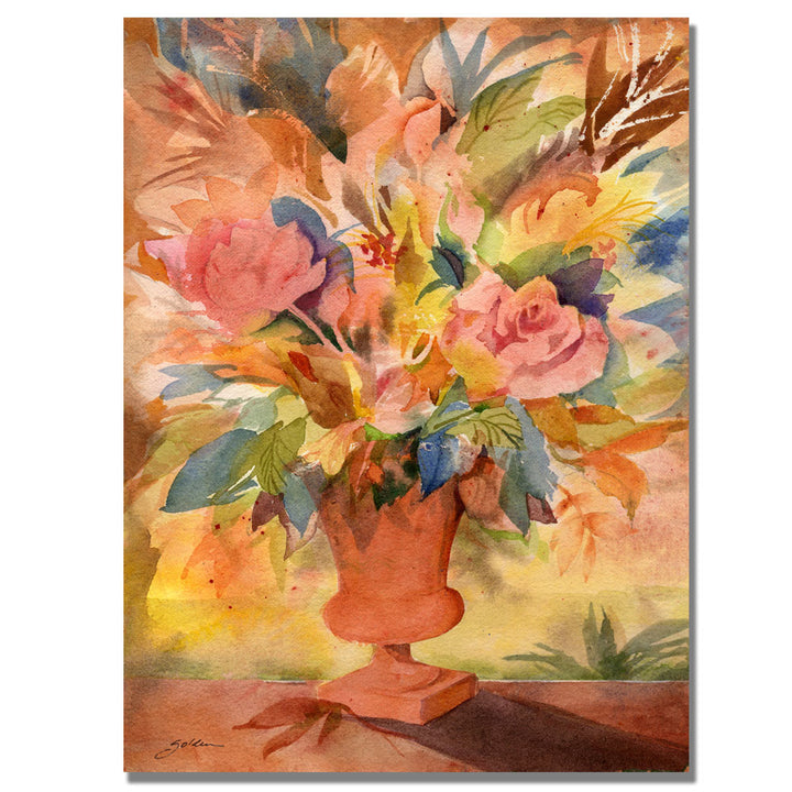 Sheila Golden Traditional Bouquet II Canvas Art 18 x 24 Image 1