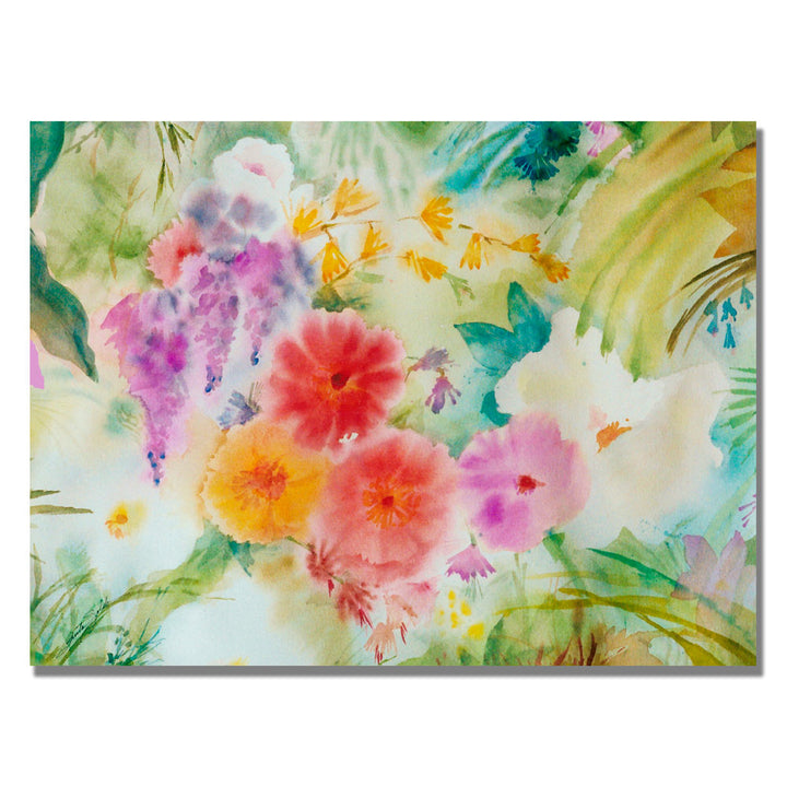 Sheila Golden Dream Flowers Canvas Art 18 x 24 Image 1