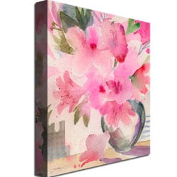 Shelia Golden Pink Azaleas Canvas Art 18 x 24 Image 3