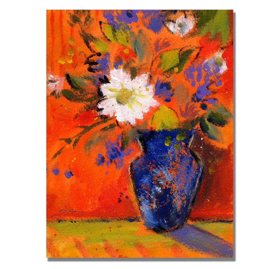 Sheila Golden Orange Wall Canvas Art 18 x 24 Image 1