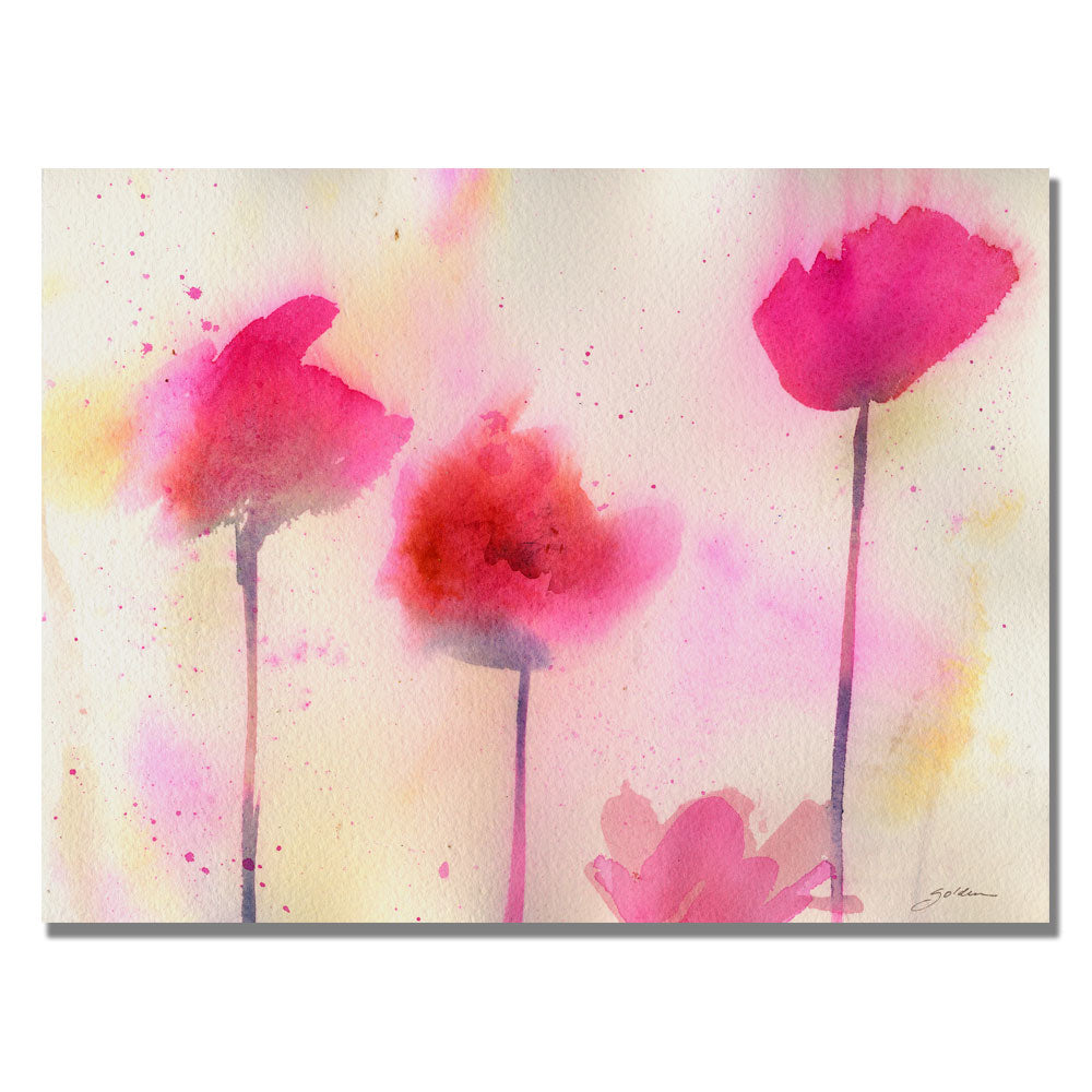 Sheila Golden Pink Poppy Dreams Canvas Art 18 x 24 Image 1