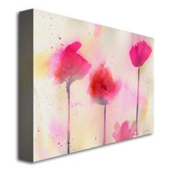 Sheila Golden Pink Poppy Dreams Canvas Art 18 x 24 Image 3