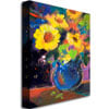 Sheila Golden Yellow Blue Canvas Art 18 x 24 Image 2