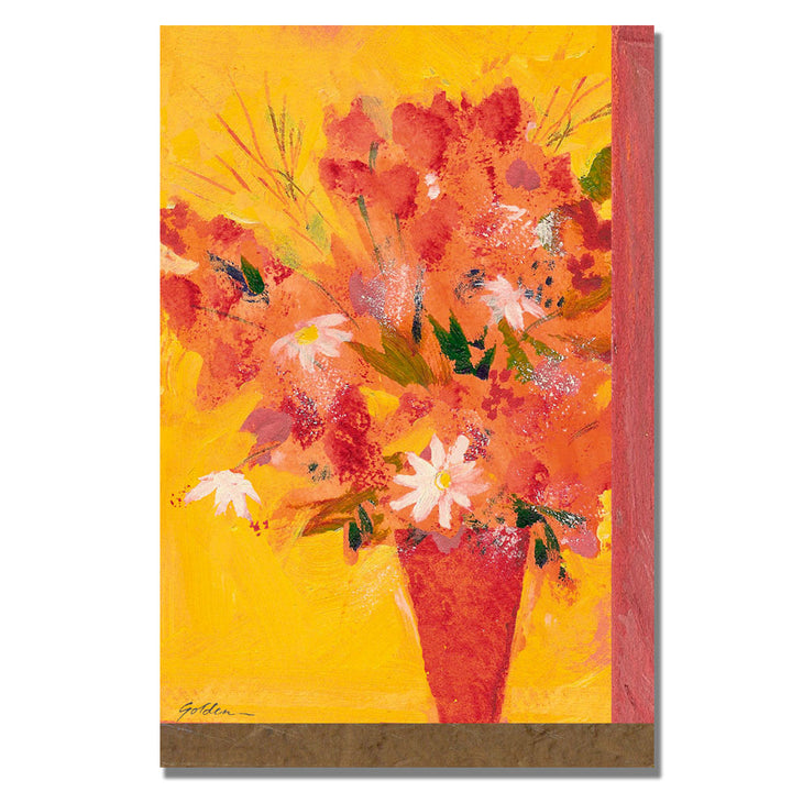 Sheila Golden Bouquet with Yellow II Canvas Art 18 x 24 Image 1