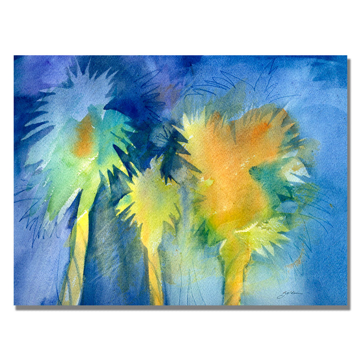 Sheila Golden Night Palm Canvas Art 18 x 24 Image 1