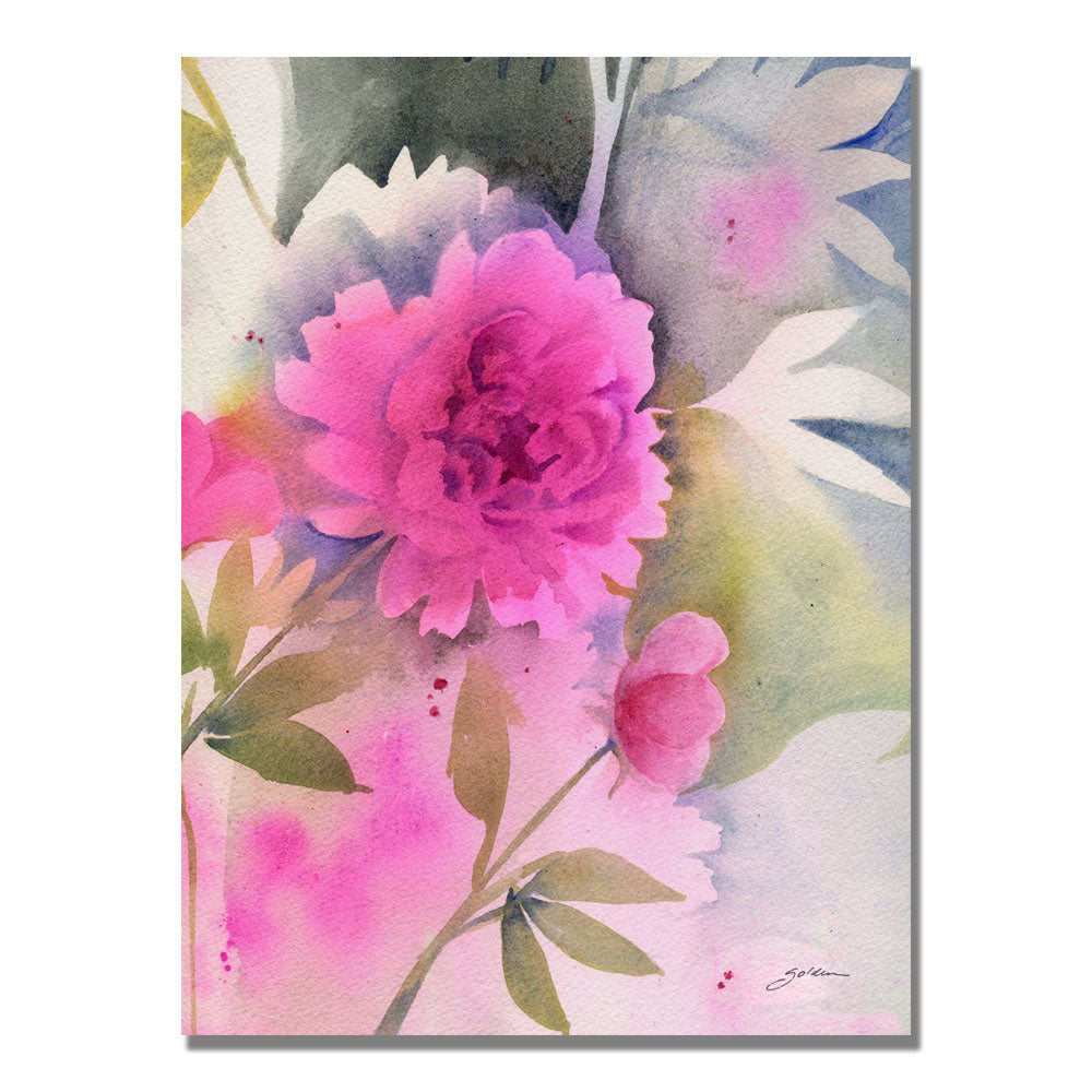 Sheila Golden Peony Canvas Art 18 x 24 Image 1