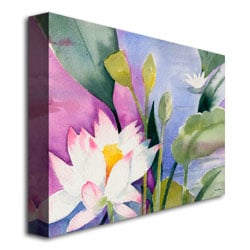 Sheila Golden Lotus Pond Canvas Art 18 x 24 Image 3