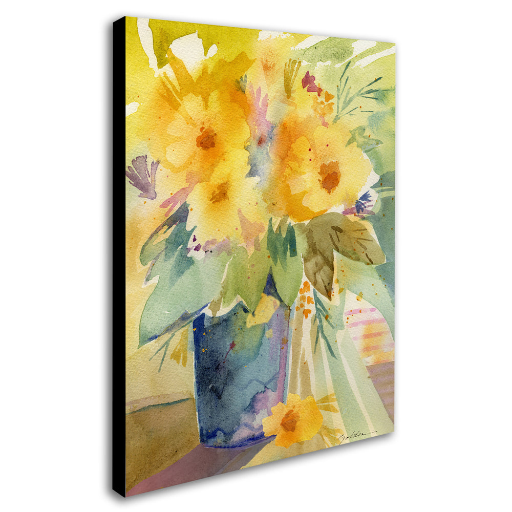 Sheila Golden Yellow Canvas Art 18 x 24 Image 2