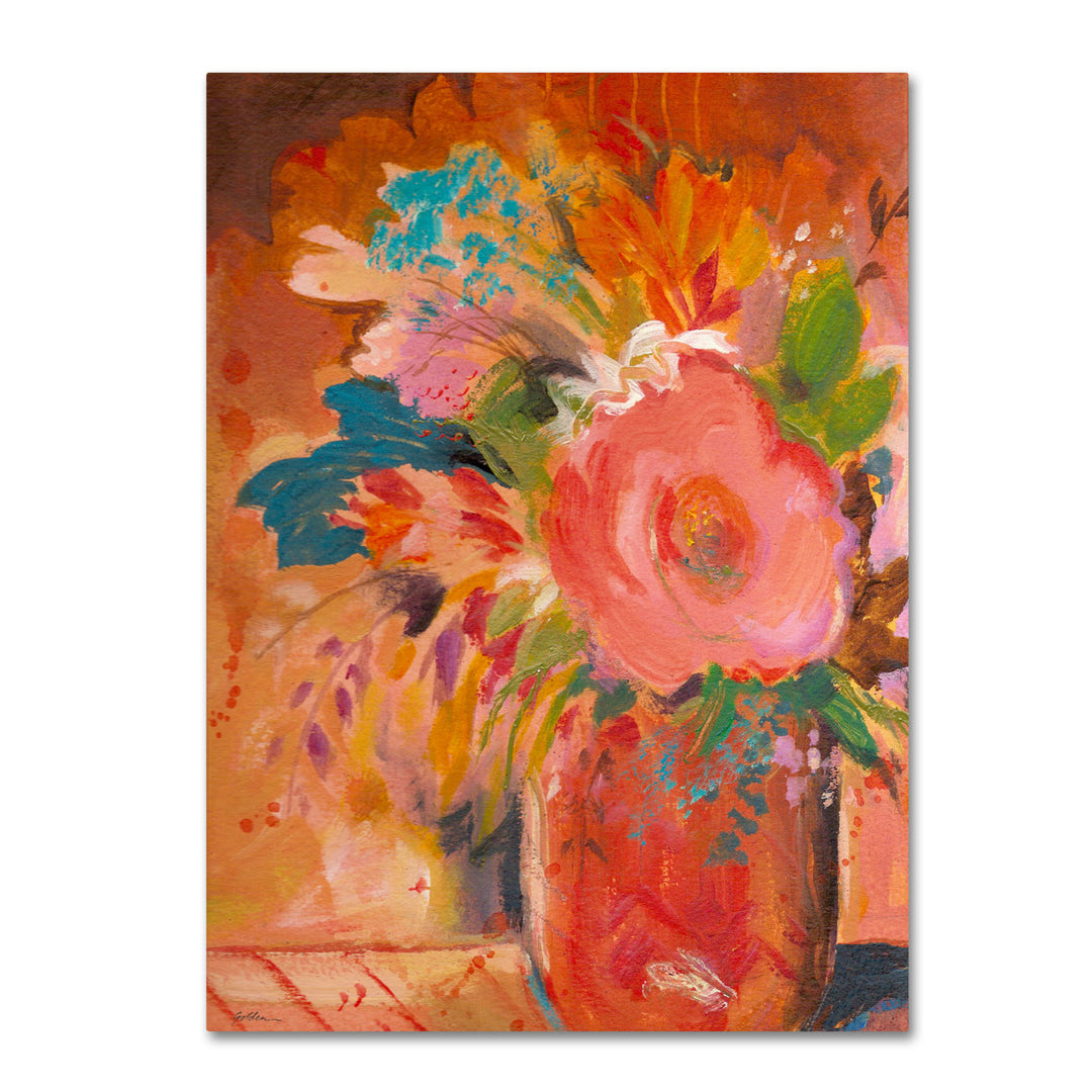 Sheila Golden Copper Vase 3 Canvas Art 18 x 24 Image 1