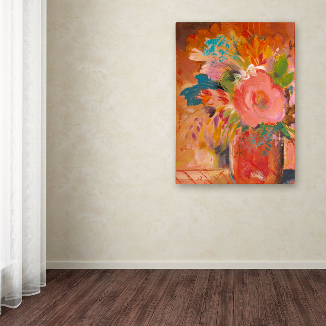 Sheila Golden Copper Vase 3 Canvas Art 18 x 24 Image 3