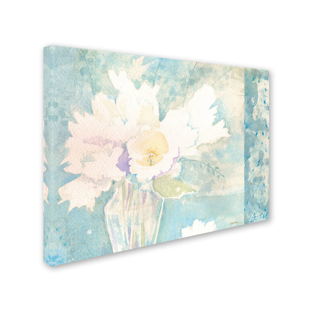 Sheila Golden White and Teal Composition Canvas Art 18 x 24 Image 2