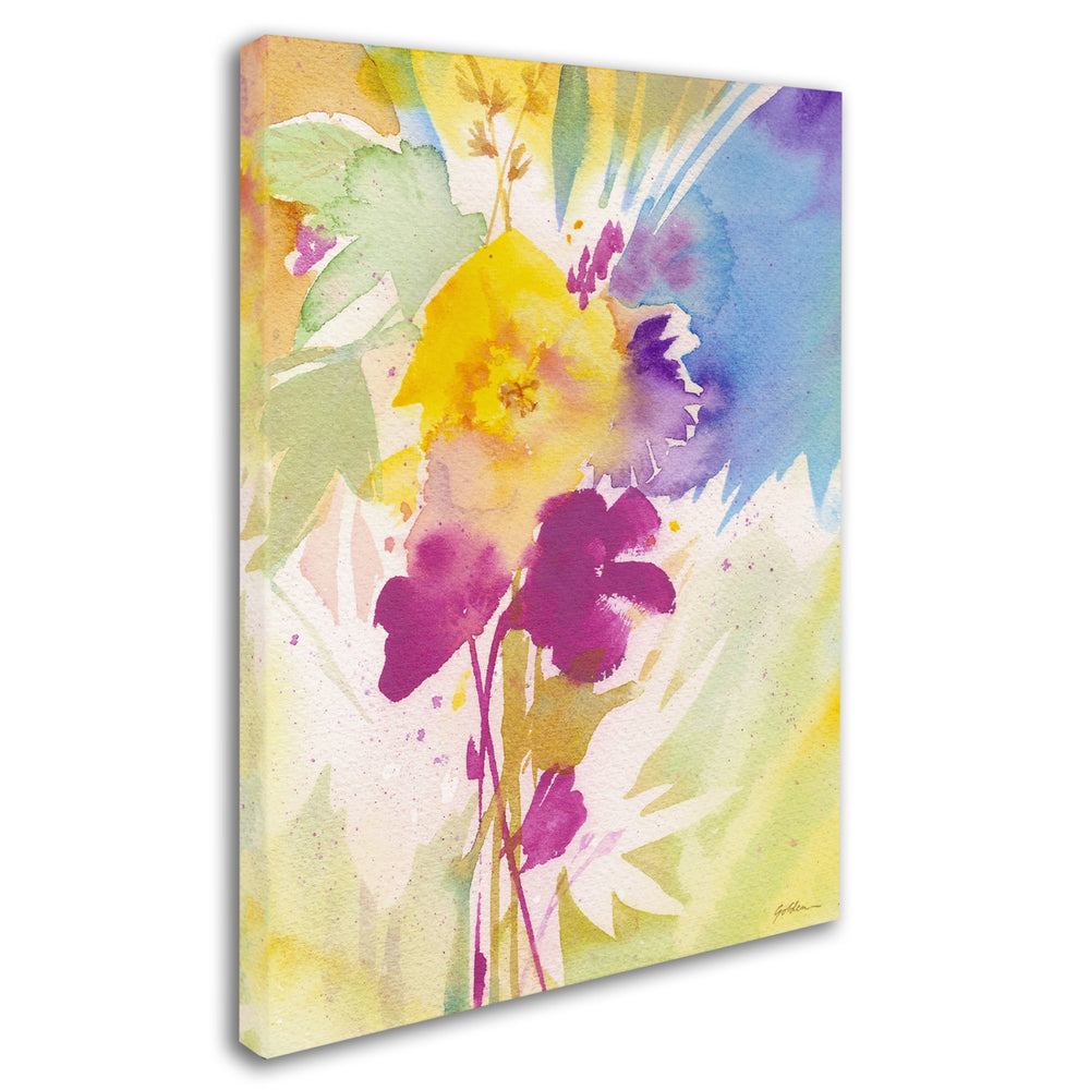 Sheila Golden Wildflower Bouquet 2 Canvas Art 18 x 24 Image 2