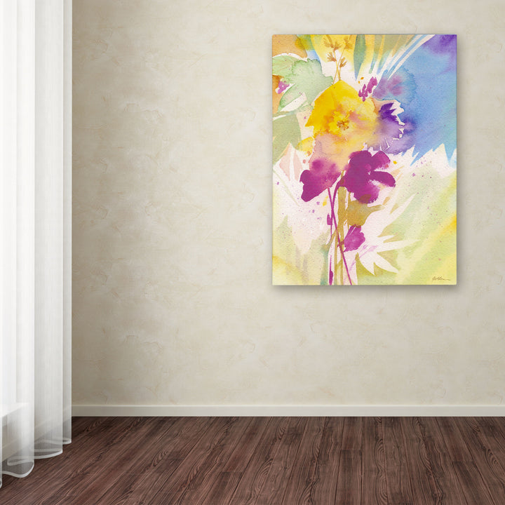 Sheila Golden Wildflower Bouquet 2 Canvas Art 18 x 24 Image 3