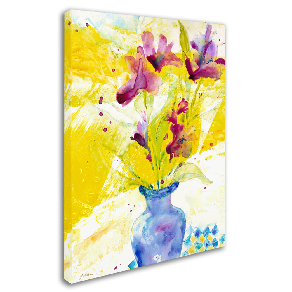 Sheila Golden Purple Blooms in Sunlight Canvas Art 18 x 24 Image 2