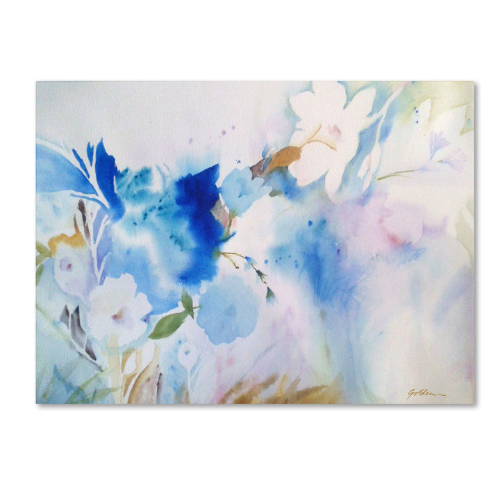 Sheila Golden Blue Whispers Canvas Art 18 x 24 Image 1