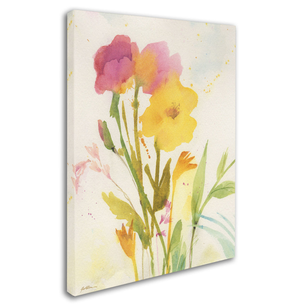 Sheila Golden Wildflowers Against the Sky Canvas Art 18 x 24 Image 2
