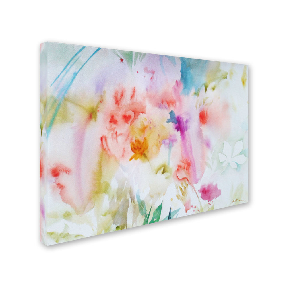 Sheila Golden Flower Dreams Canvas Art 18 x 24 Image 2