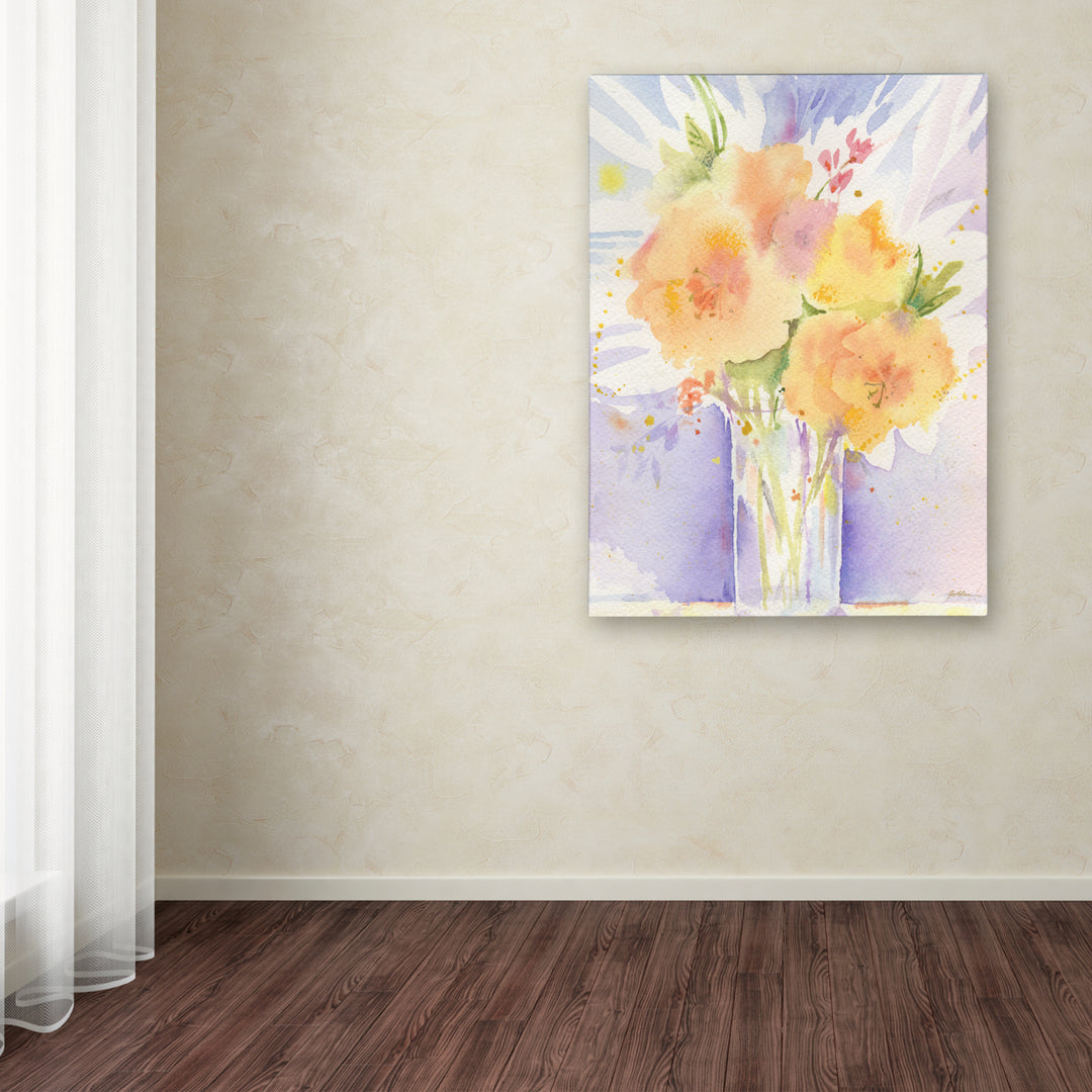 Sheila Golden Purple Vase Reflection Canvas Art 18 x 24 Image 3