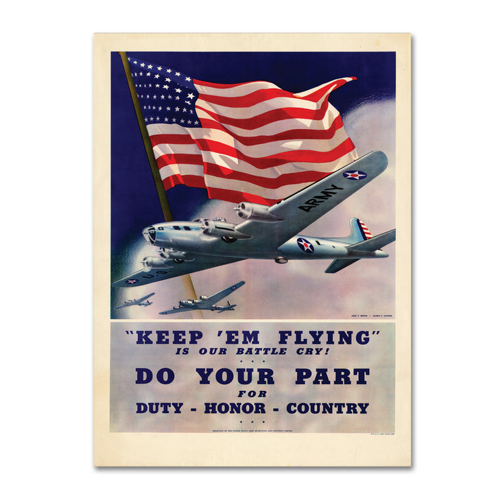 Keep em Flying Canvas Art 18 x 24 Image 1