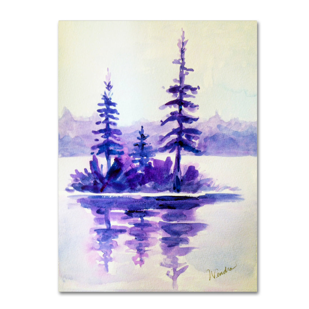 Wendra Purple Island Canvas Art 18 x 24 Image 1