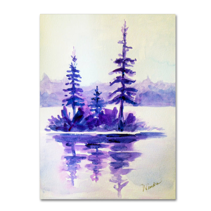 Wendra Purple Island Canvas Art 18 x 24 Image 1