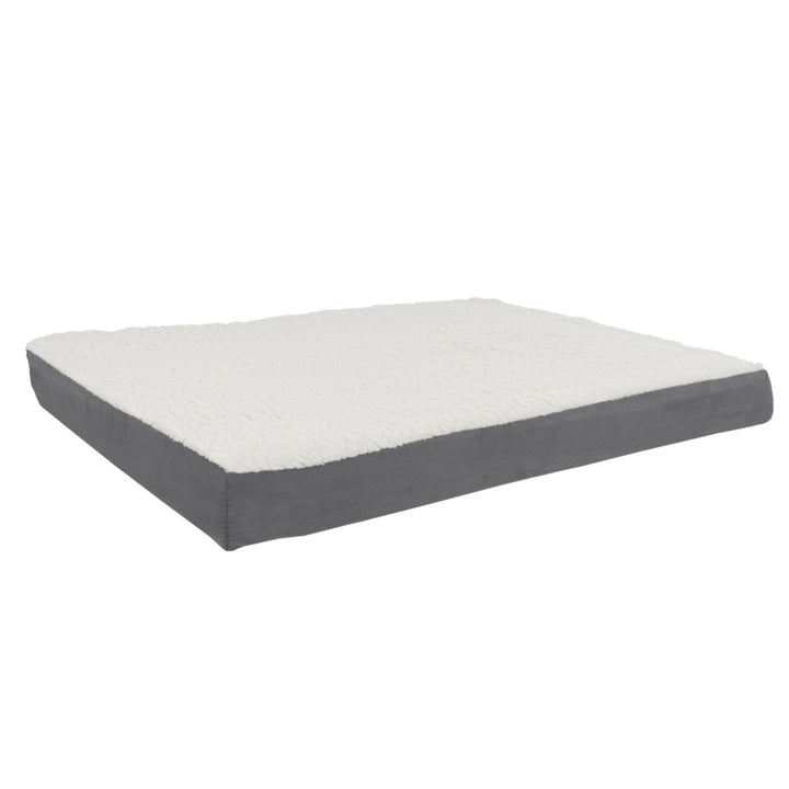 PETMAKER Orthopedic Memory Foam Pet Bed 36x27 Gray Removable Cover Non-Slip Image 2