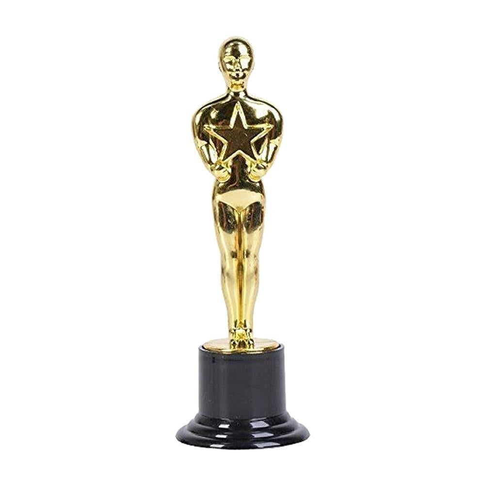 Hollywood Academy Award Gold Trophy 6PK Novelty Trophies for Parties Kids Adults Image 2