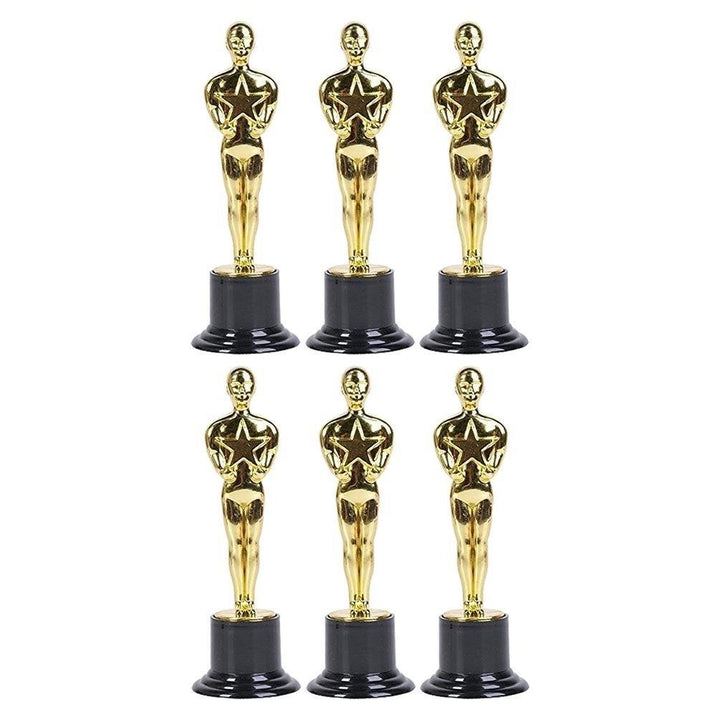 Hollywood Academy Award Gold Trophy 6PK Novelty Trophies for Parties Kids Adults Image 3