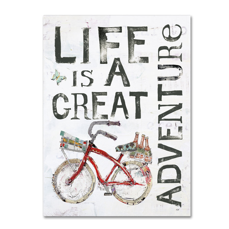 Kellie Day Life is a Great Adventure 14 x 19 Canvas Art Image 1