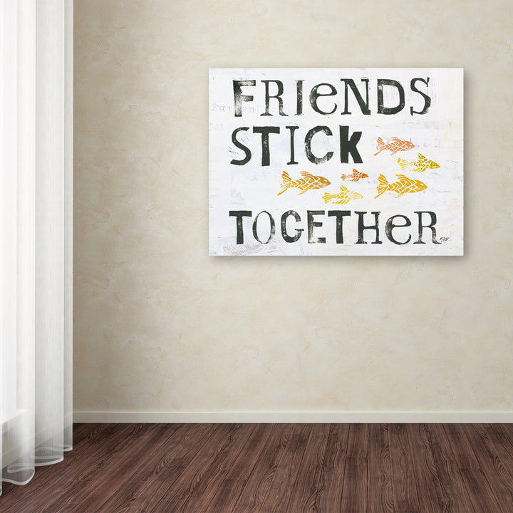 Kellie Day Friends Stick Together 14 x 19 Canvas Art Image 3