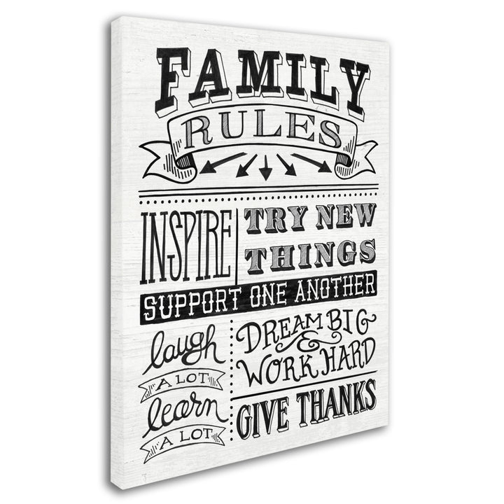 Mary Urban Family Rules II 14 x 19 Canvas Art Image 2