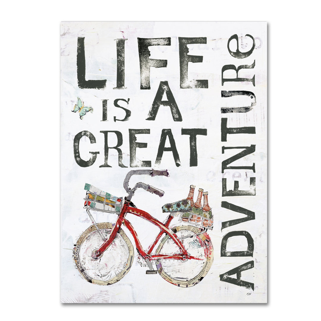 Kellie Day Life is a Great Adventure Canvas Art 18 x 24 Image 1