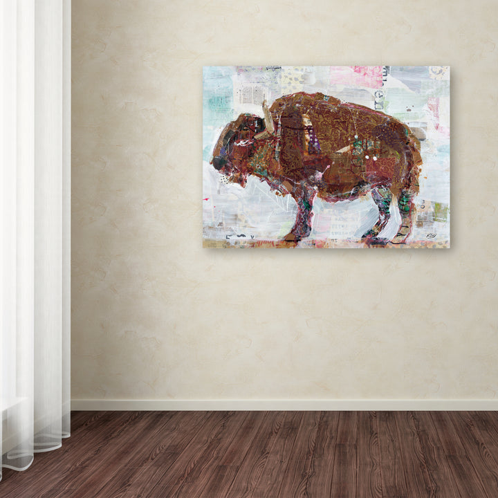 Kellie Day El Buffalo Brown Crop Canvas Art 18 x 24 Image 3