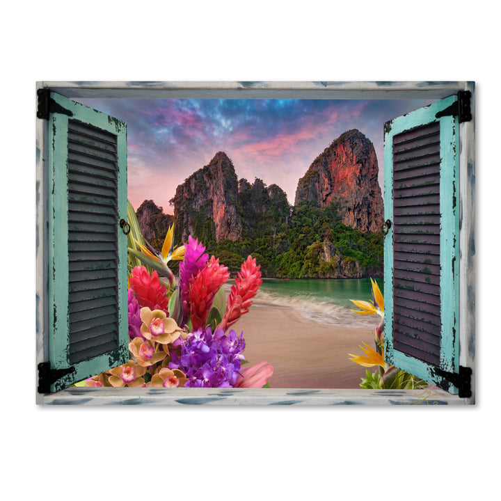 Leo Kelly Tropical Window to Paradise VI Canvas Art 18 x 24 Image 1