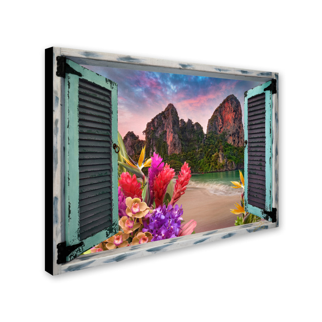 Leo Kelly Tropical Window to Paradise VI Canvas Art 18 x 24 Image 2