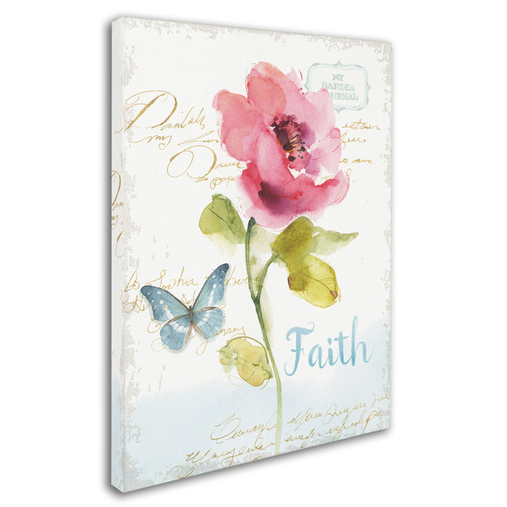 Lisa Audit Rainbow Seeds Floral VI Faith Canvas Art 18 x 24 Image 2