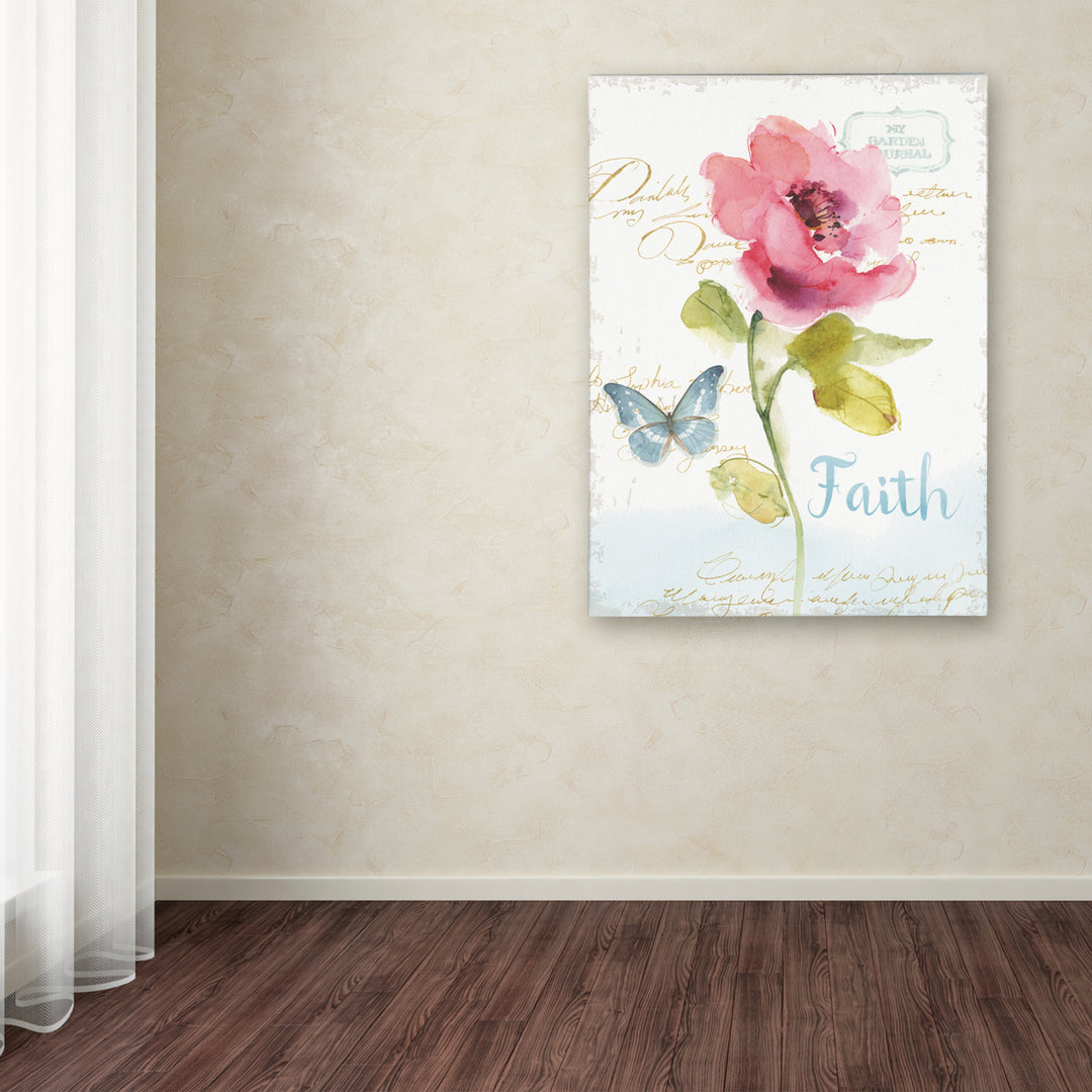 Lisa Audit Rainbow Seeds Floral VI Faith Canvas Art 18 x 24 Image 3