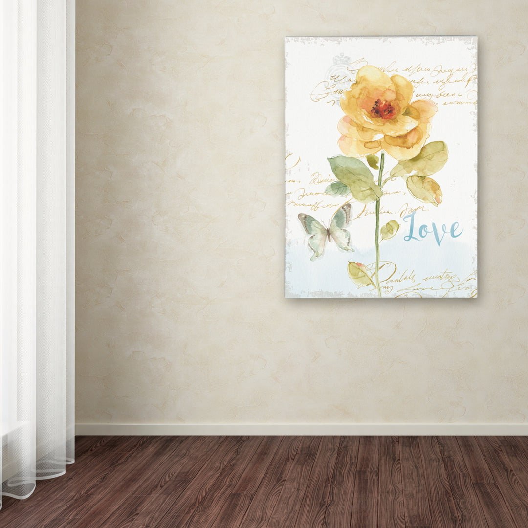 Lisa Audit Rainbow Seeds Floral VIII Love Canvas Art 18 x 24 Image 3