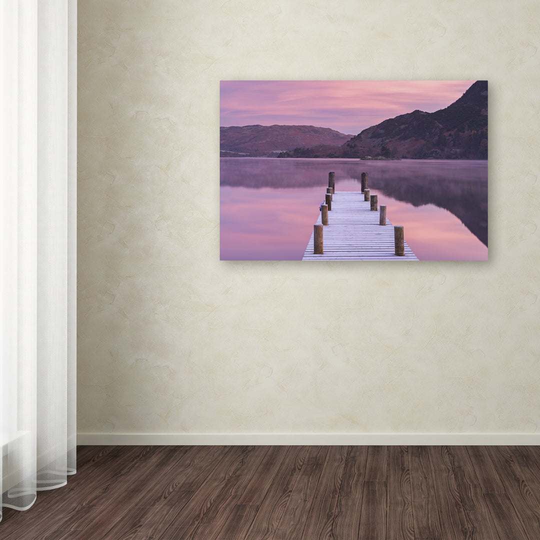Adam Burton Ullswater Pinks Canvas Art 16 x 24 Image 3