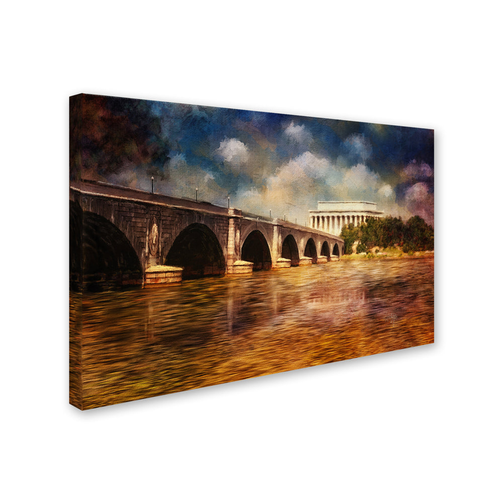 Lois Bryan Arlington Memorial Bridge and Lincoln Memorial Canvas Art 16 x 24 Image 2