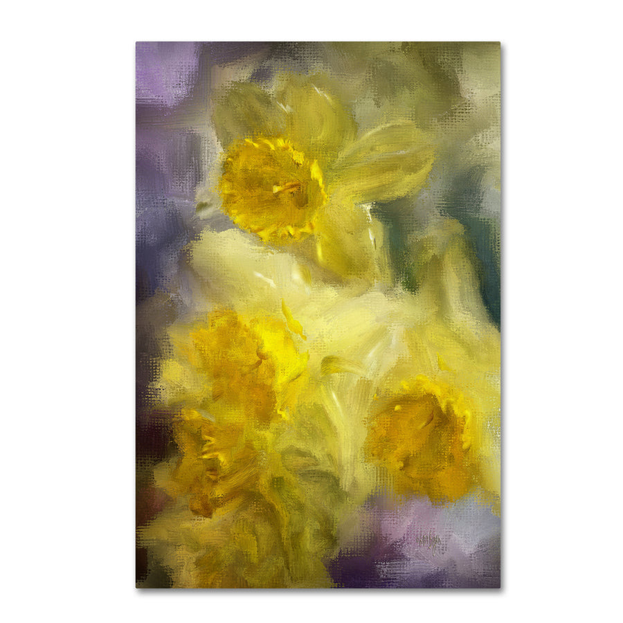 Lois Bryan Ruffled Daffodils Canvas Art 16 x 24 Image 1